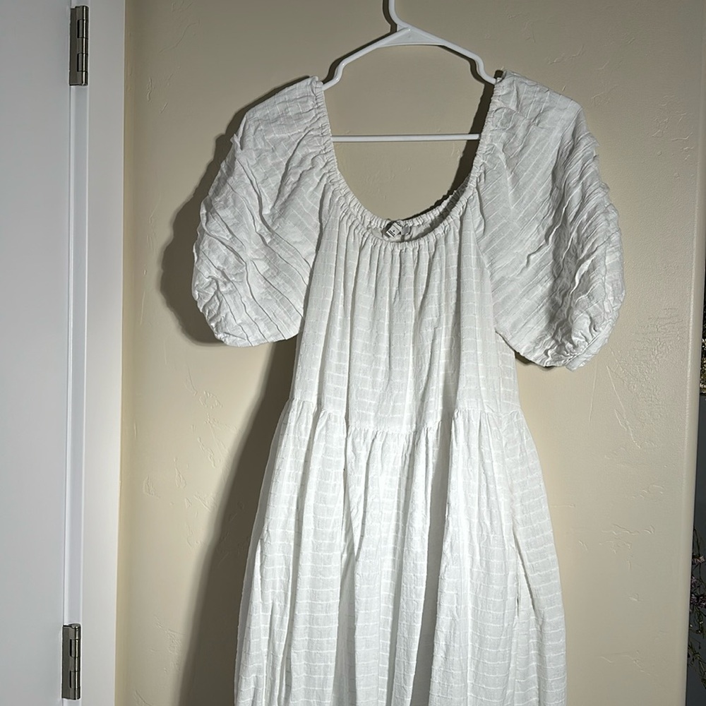 Madewell White Midi Dress